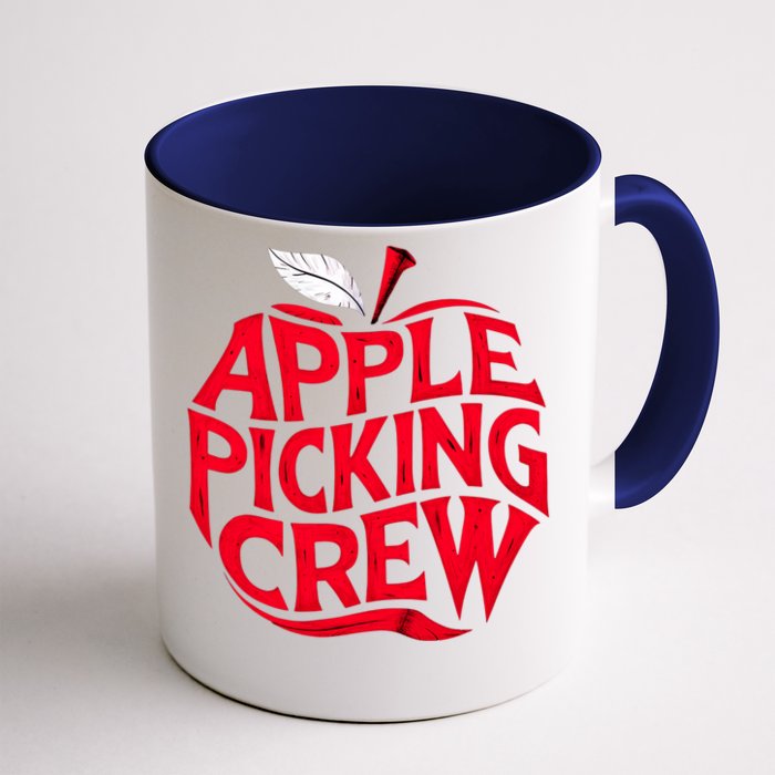 Apple Picking Crew Funny Orchard Harvest Season Fall Autumn Front & Back Coffee Mug