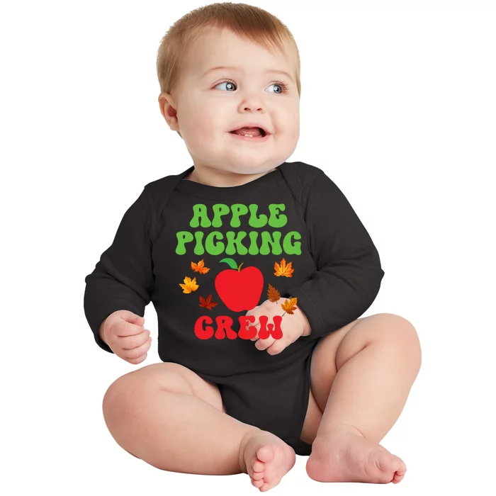 Apple Picking Crew Fall Family Outfit Autumn Fall Apple Lover Apple Picking Baby Long Sleeve Bodysuit