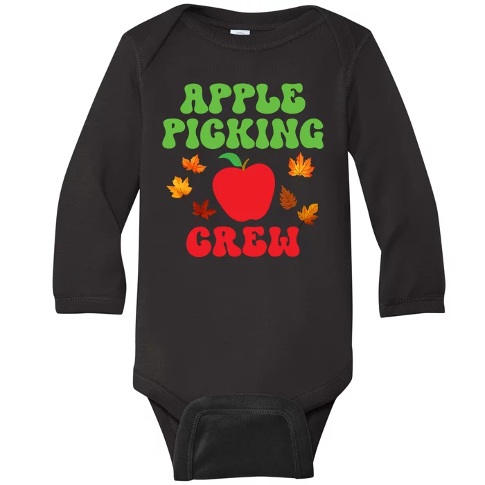 Apple Picking Crew Fall Family Outfit Autumn Fall Apple Lover Apple Picking Baby Long Sleeve Bodysuit