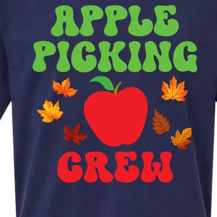 Apple Picking Crew Fall Family Outfit Autumn Fall Apple Lover Apple Picking Sueded Cloud Jersey T-Shirt