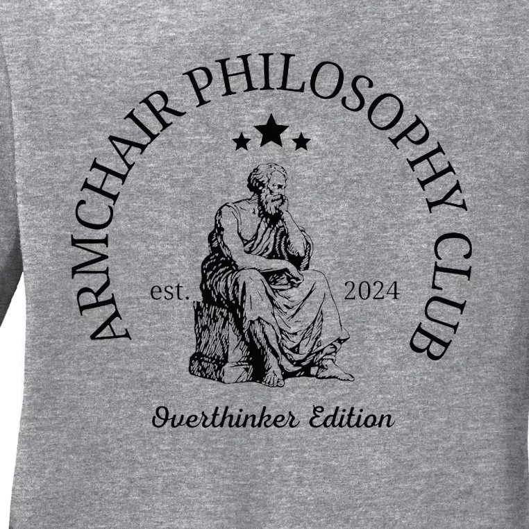 Armchair Philosophy Club Ladies Long Sleeve Shirt