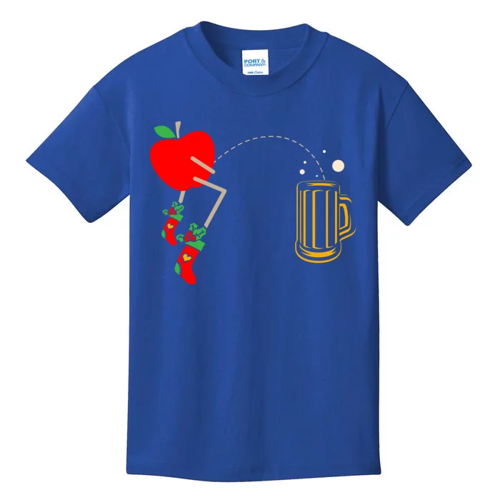 Apple Picking Crew Fruit Lover Apple Eater Beer Er Meaningful Gift Kids T-Shirt