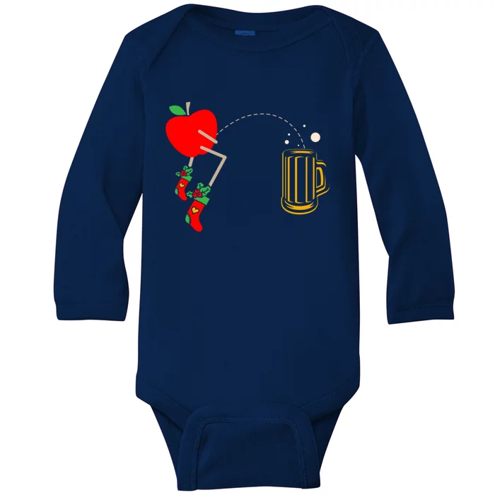 Apple Picking Crew Fruit Lover Apple Eater Beer Er Meaningful Gift Baby Long Sleeve Bodysuit