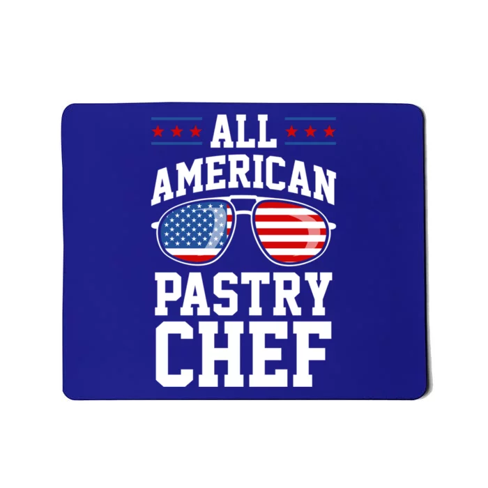 Allamerican Pastry Chef 4th Of July Patriotic American Flag Gift Mousepad