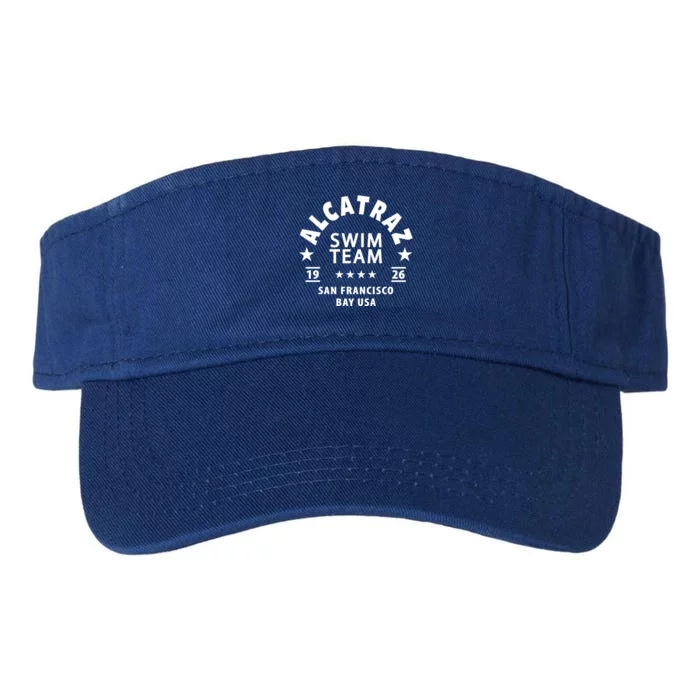 Alcatraz Prison Clothing Gift Alcatraz Swim Team Gift Valucap Bio-Washed Visor