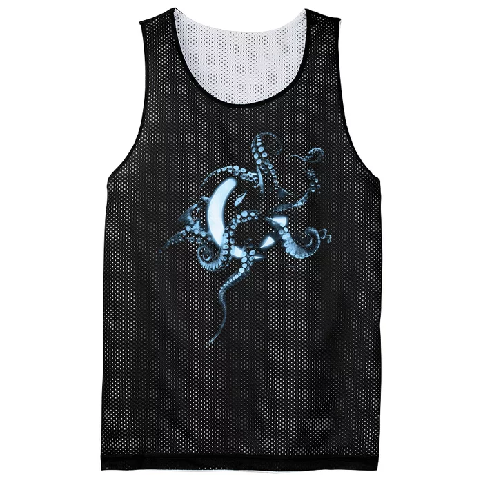 A Perfect Circle Glowing Octopus Mesh Reversible Basketball Jersey Tank