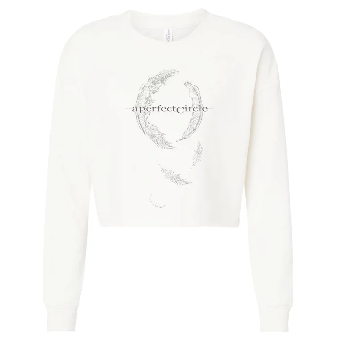 A Perfect Circle – Feathers Cropped Pullover Crew