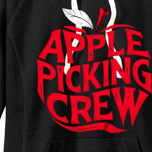 Apple Picking Crew Funny Orchard Harvest Season Fall Autumn Women's Fleece Hoodie