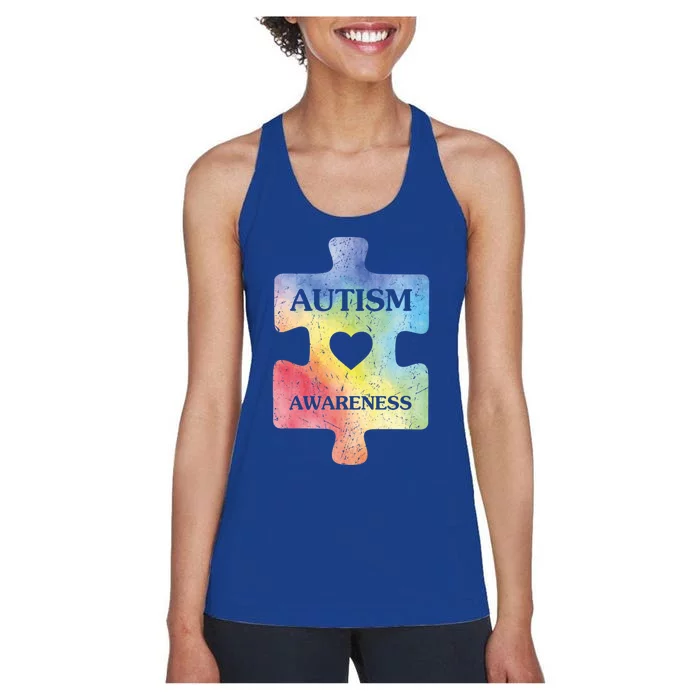 Autism Puzzle Clothing Cute Autism Awareness Funny Gift Women's Racerback Tank