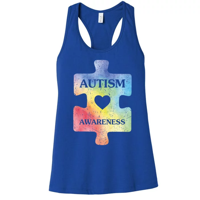 Autism Puzzle Clothing Cute Autism Awareness Funny Gift Women's Racerback Tank