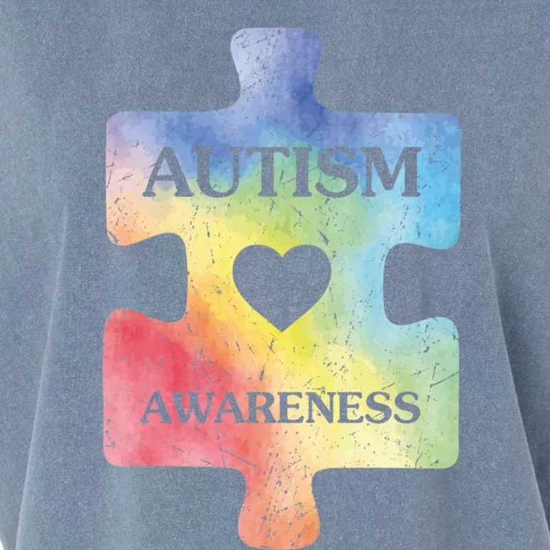 Autism Puzzle Clothing Cute Autism Awareness Funny Gift Garment-Dyed Women's Muscle Tee