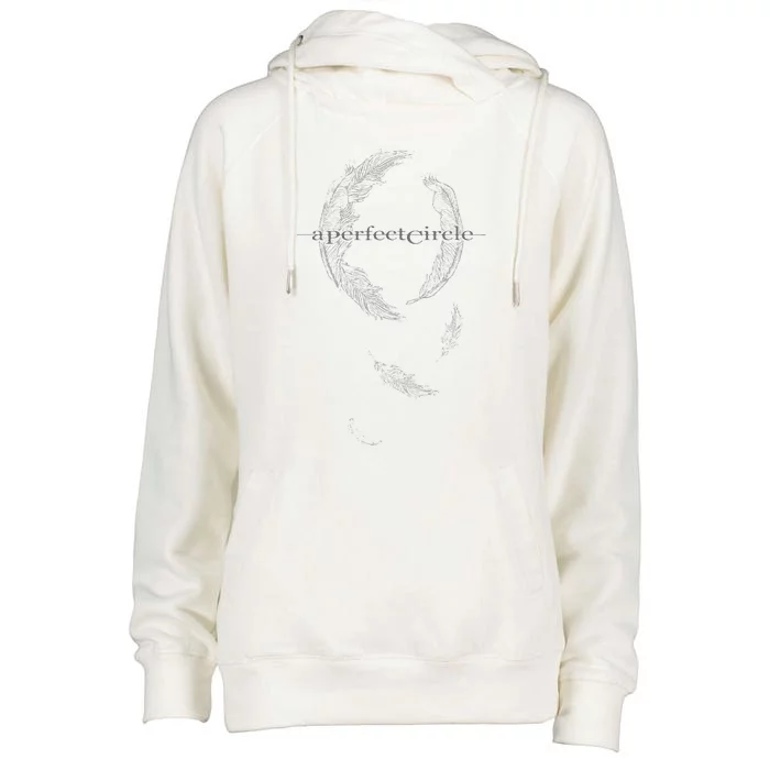 A Perfect Circle – Feathers Womens Funnel Neck Pullover Hood