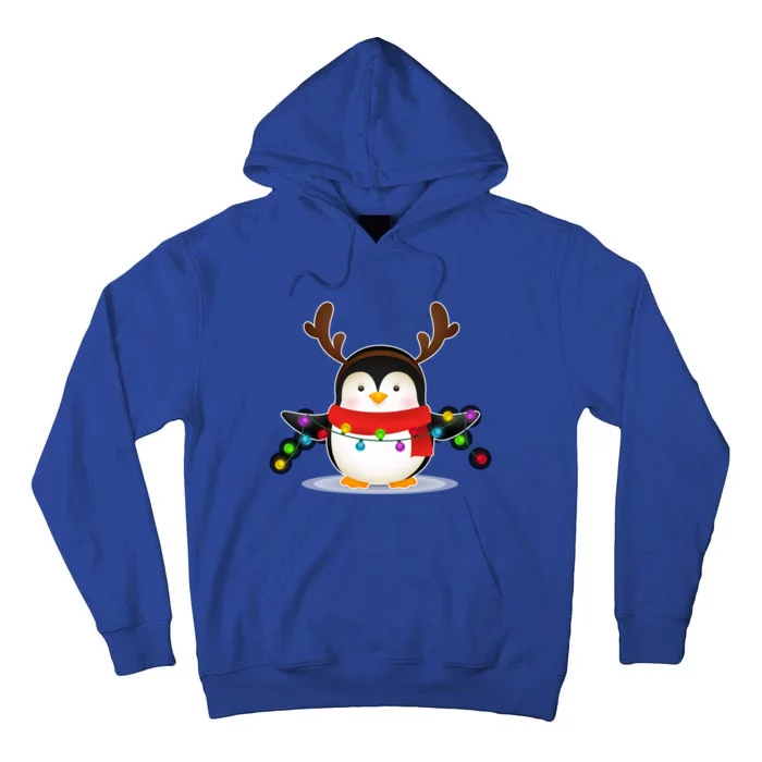 Adorable Penguin Christmas Light Funny Christmas Penguin Gift Tall Hoodie