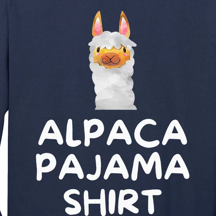 Alpaca Pajama Cute Face funny Tall Long Sleeve T-Shirt