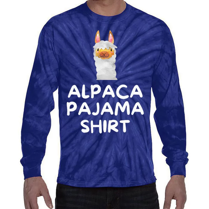 Alpaca Pajama Cute Face funny Tie-Dye Long Sleeve Shirt