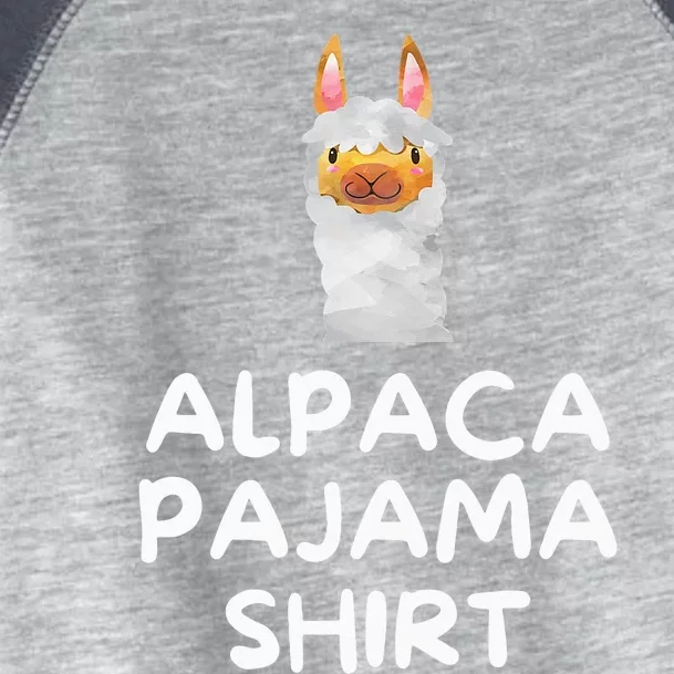 Alpaca Pajama Cute Face funny Toddler Fine Jersey T-Shirt