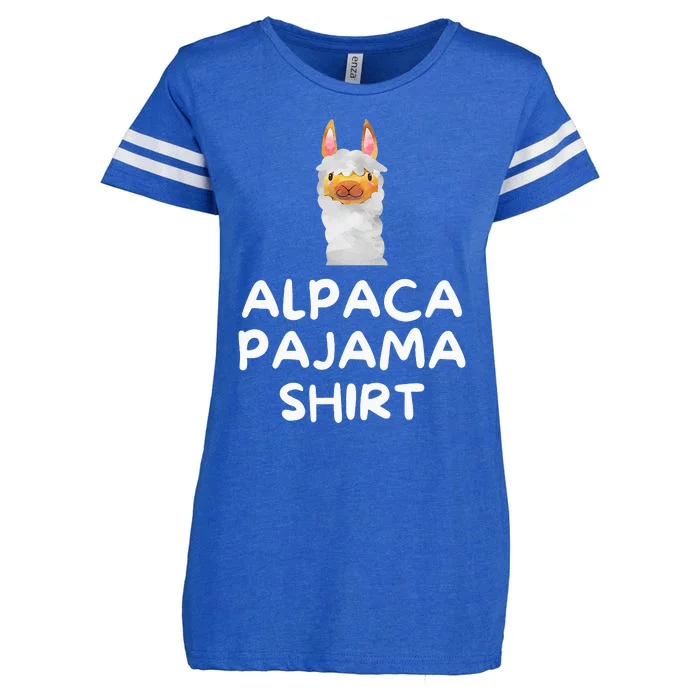 Alpaca Pajama Cute Face funny Enza Ladies Jersey Football T-Shirt