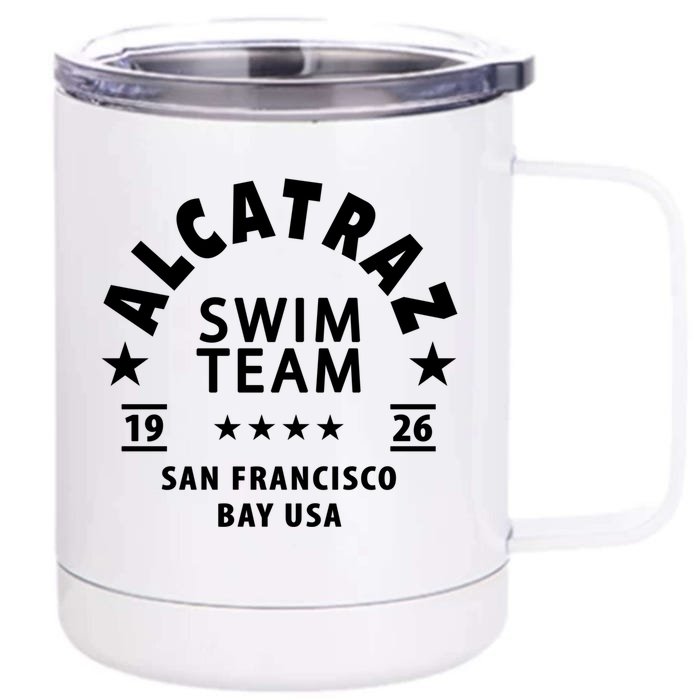 Alcatraz Prison Clothing Gift Alcatraz Swim Team Gift Front & Back 12oz Stainless Steel Tumbler Cup