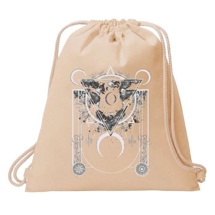 A Perfect Circle Crescents Drawstring Bag