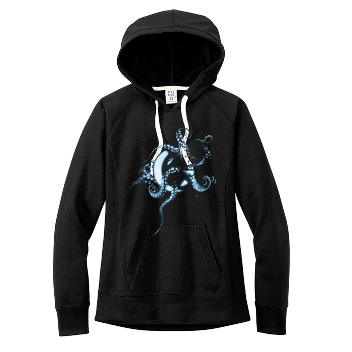 A Perfect Circle – Glowing Octopus Women's Fleece Hoodie