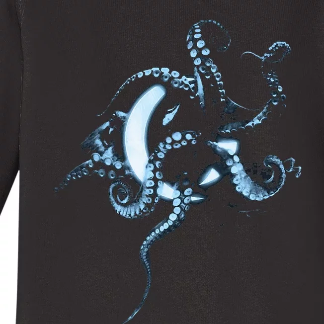 A Perfect Circle – Glowing Octopus Baby Long Sleeve Bodysuit