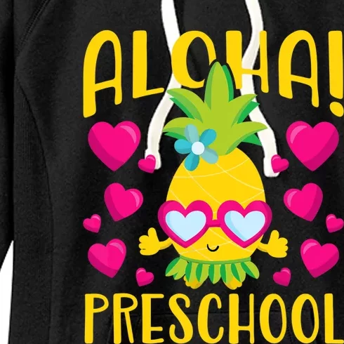 Aloha Preschool Cute Pineapple Student Teacher Women's Fleece Hoodie