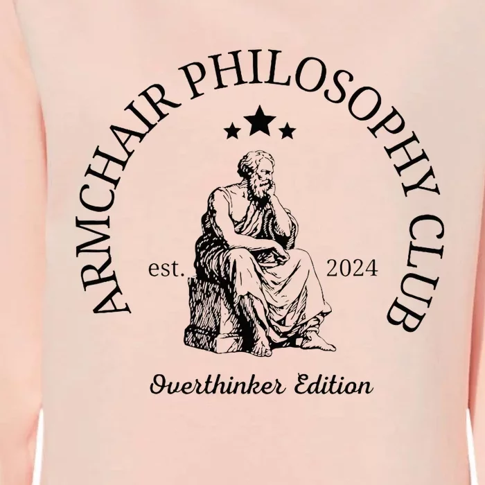 Armchair Philosophy Club Womens California Wash Sweatshirt