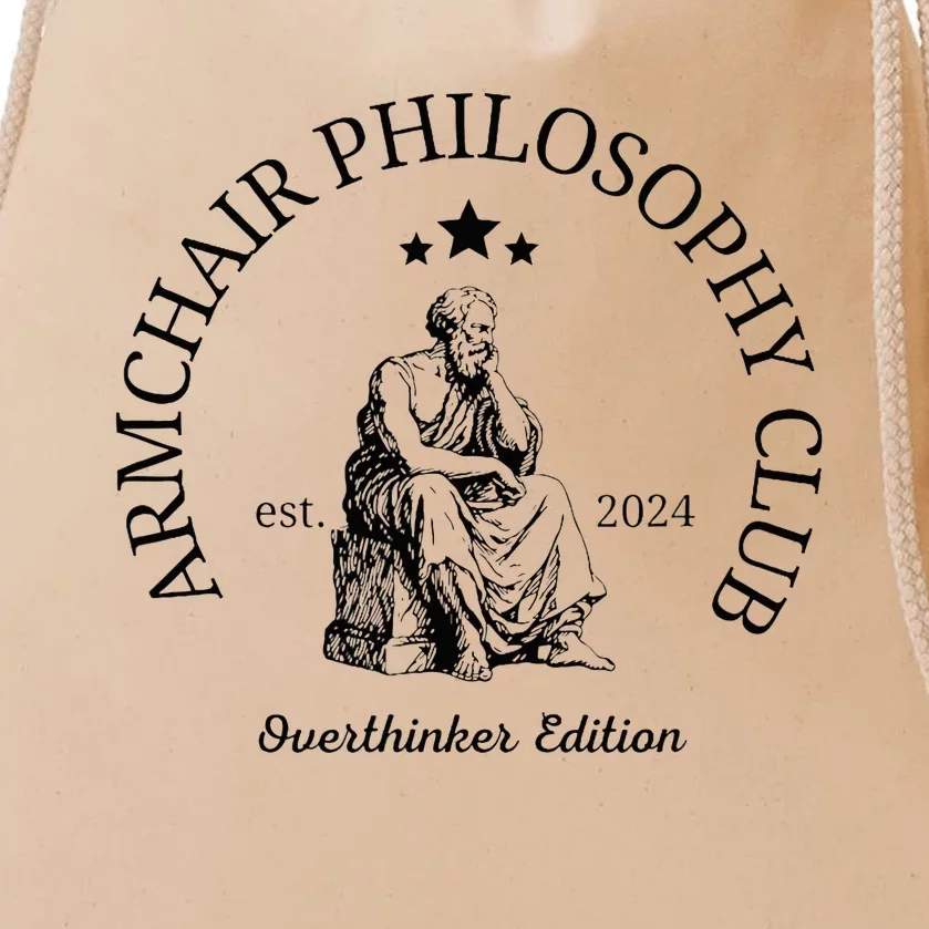 Armchair Philosophy Club Drawstring Bag