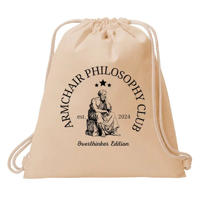 Armchair Philosophy Club Drawstring Bag