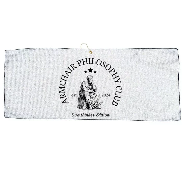 Armchair Philosophy Club Large Microfiber Waffle Golf Towel