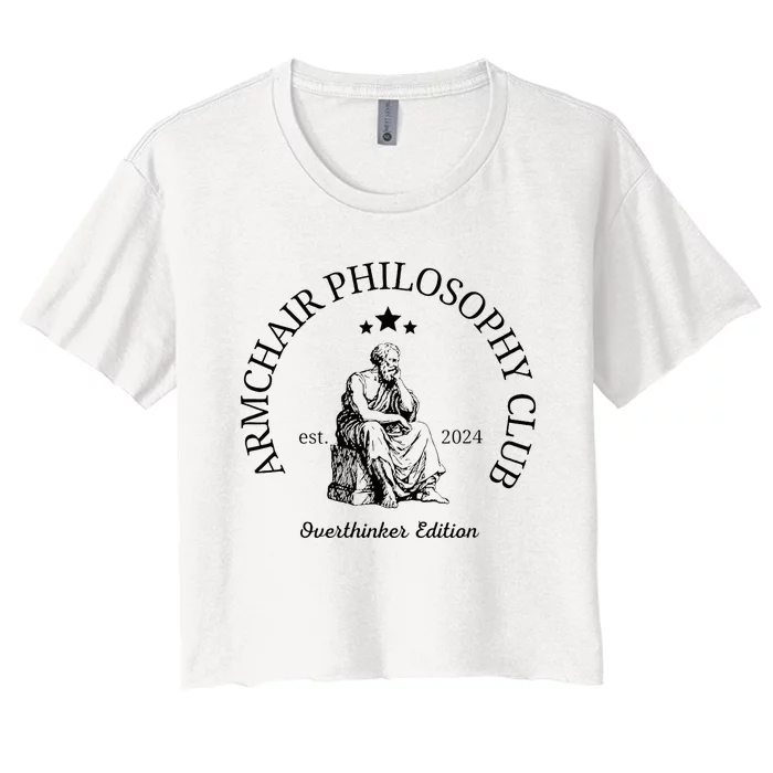 Armchair Philosophy Club Women's Crop Top Tee