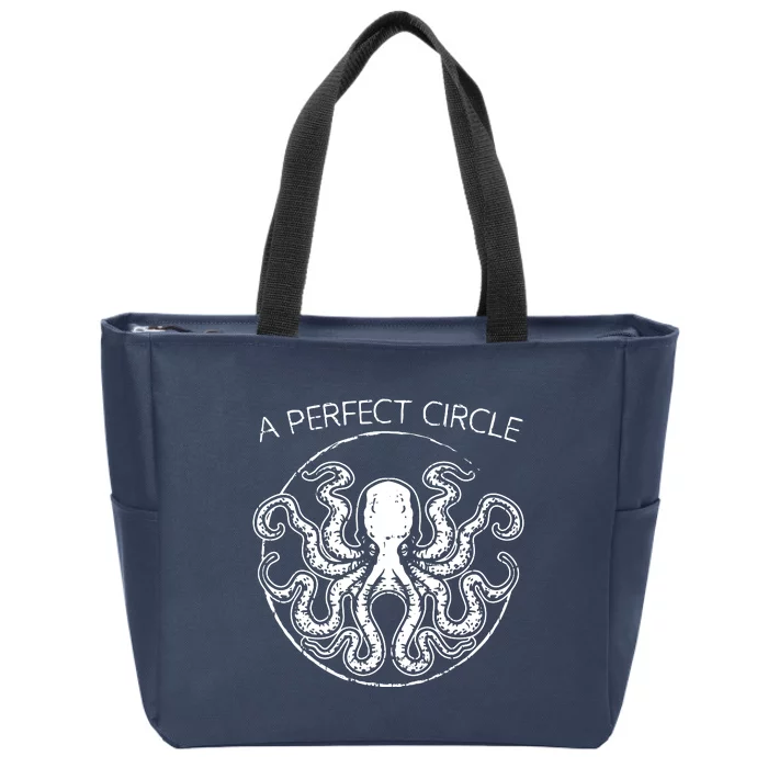 A Perfect Circle Octopus Pi Day Zip Tote Bag