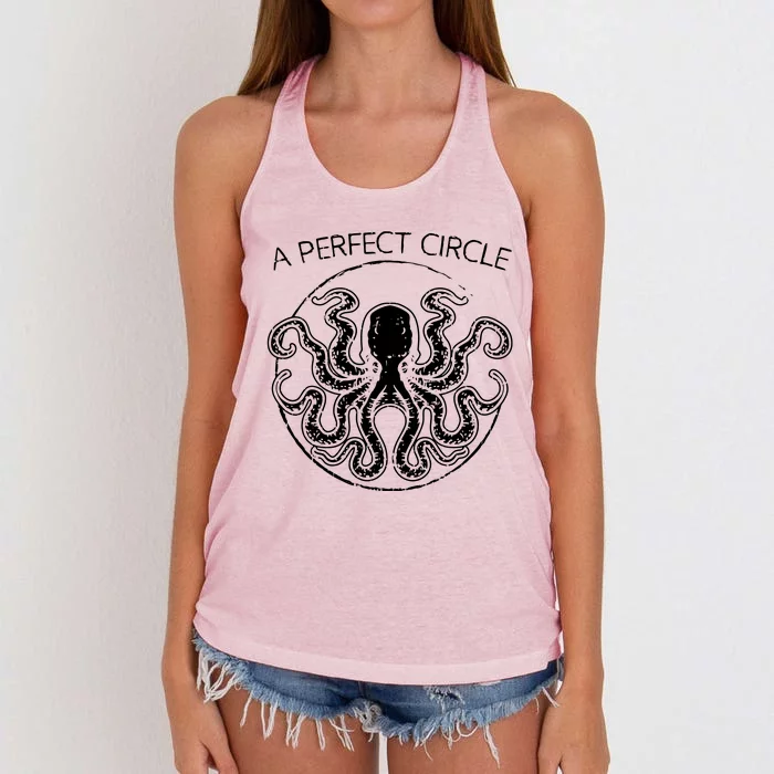 A Perfect Circle Octopus Pi Day Women's Knotted Racerback Tank