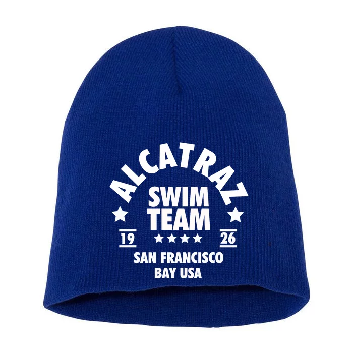 Alcatraz Prison Clothing Gift Alcatraz Swim Team Gift Short Acrylic Beanie