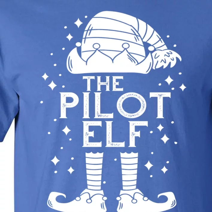 Aircraft Pilot Christmas Airplane Aviator The Pilot Elf Gift Tall T-Shirt