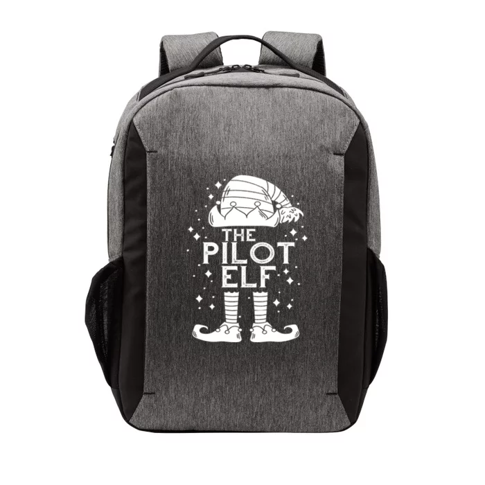 Aircraft Pilot Christmas Airplane Aviator The Pilot Elf Gift Vector Backpack