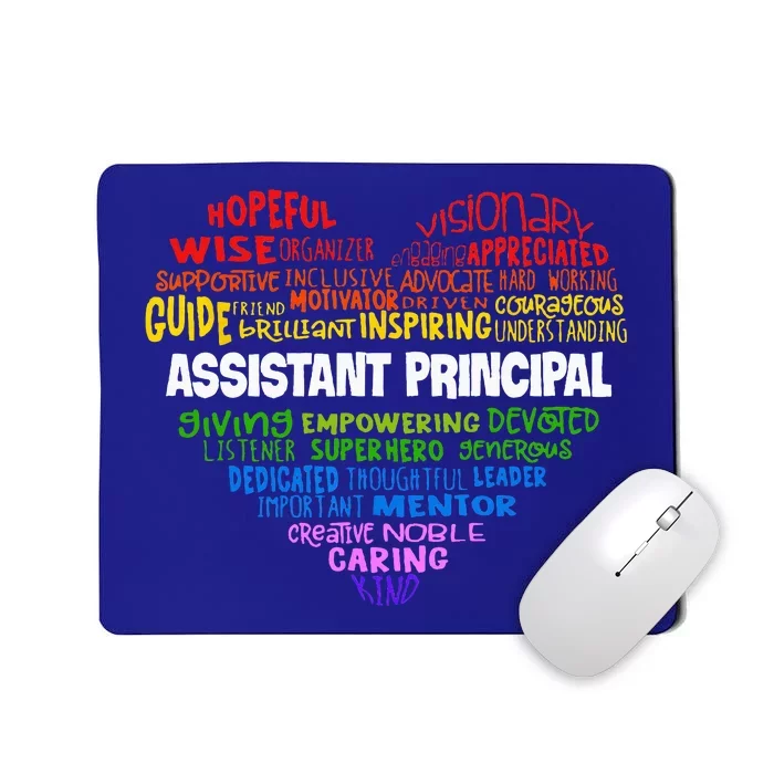 Assistant Principal Cute Heart Back To School Mousepad