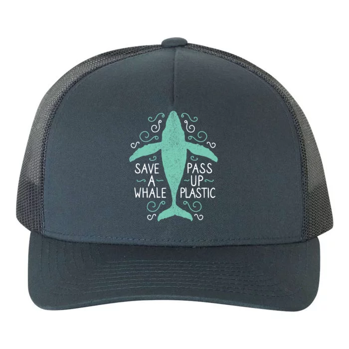 Anti Plastic Cute Gift Save A Whale Pass Up Plastic Gift Yupoong Adult 5-Panel Trucker Hat