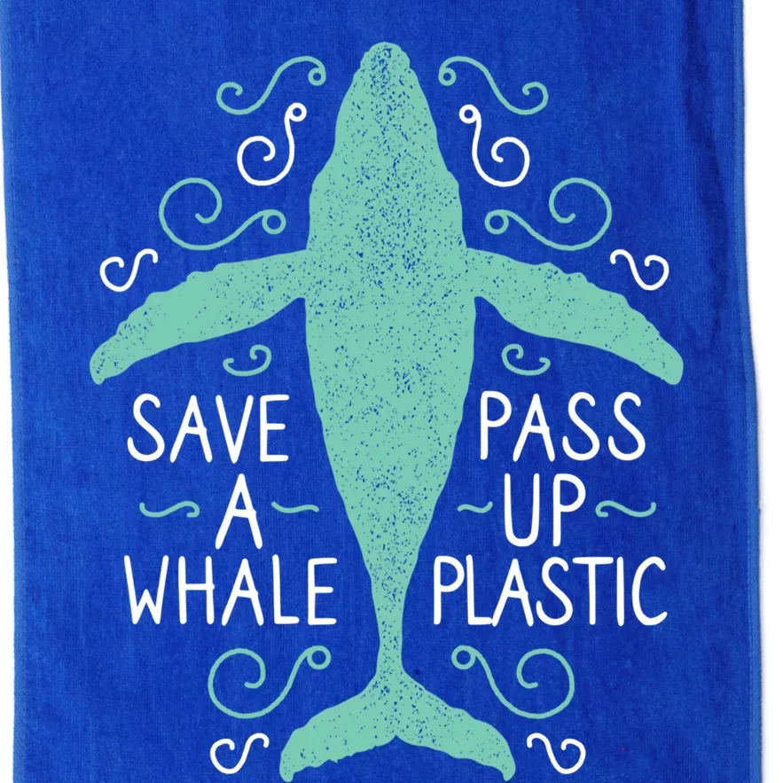 Anti Plastic Cute Gift Save A Whale Pass Up Plastic Gift Platinum Collection Golf Towel