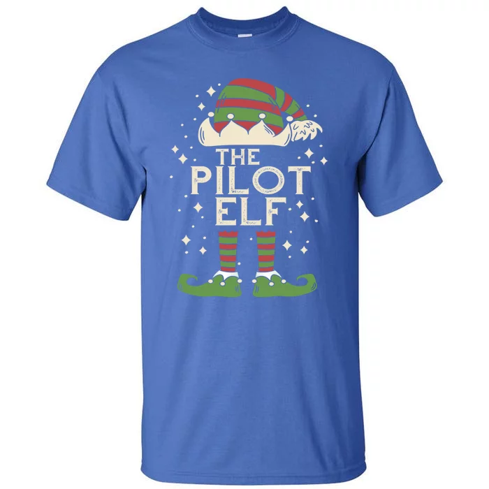 Aircraft Pilot Christmas Airplane Aviator The Pilot Elf Meaningful Gift Tall T-Shirt