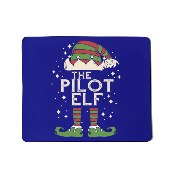 Aircraft Pilot Christmas Airplane Aviator The Pilot Elf Meaningful Gift Mousepad