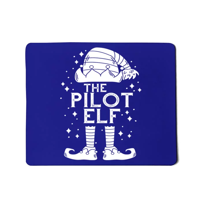 Aircraft Pilot Christmas Airplane Aviator The Pilot Elf Cute Gift Mousepad