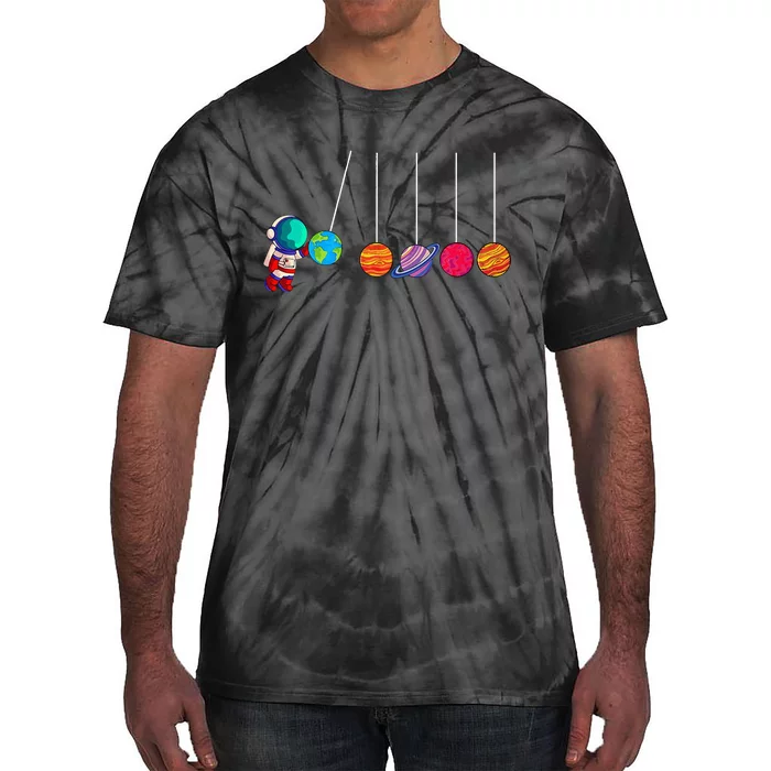 Astrophysicist Planet Cradle Astronomy Tie-Dye T-Shirt