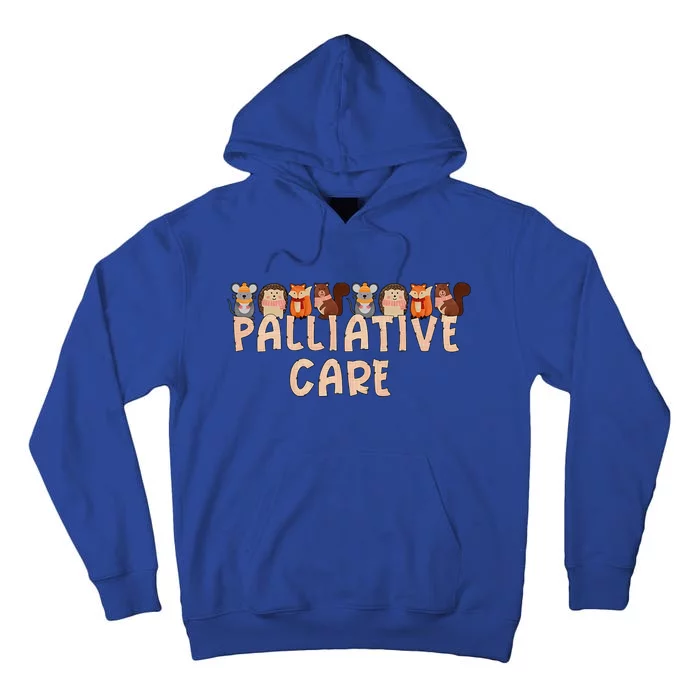 Autumn Palliative Care Team Animal Fall Hospice Nurse Tall Hoodie