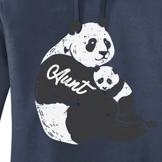 Aunt Panda Cub Hug Cute Bear Mothers Day Aunty Auntie Gift Women's Pullover Hoodie