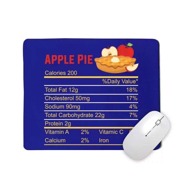 Apple Pie Calories Turkey Thanksgiving Day Thanksgiving Day Cool Gift Mousepad