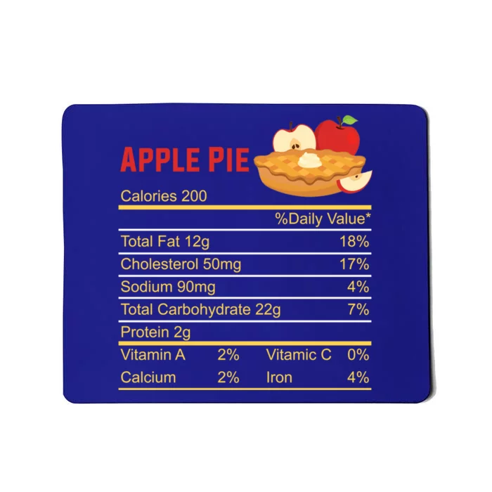 Apple Pie Calories Turkey Thanksgiving Day Thanksgiving Day Cool Gift Mousepad