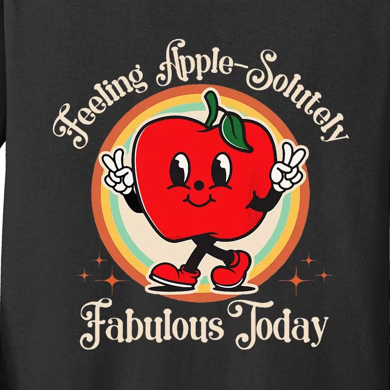 Apple Picking Crew First Apple Picking Matching Family Kids Long Sleeve Shirt