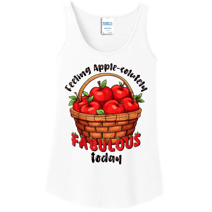 Apple Picking Crew Funny Apple Harvest Matching Family Squad Ladies Essential Tank