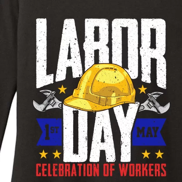 American Patriot Celebration Of Workers Labor Day Gift Womens CVC Long Sleeve Shirt